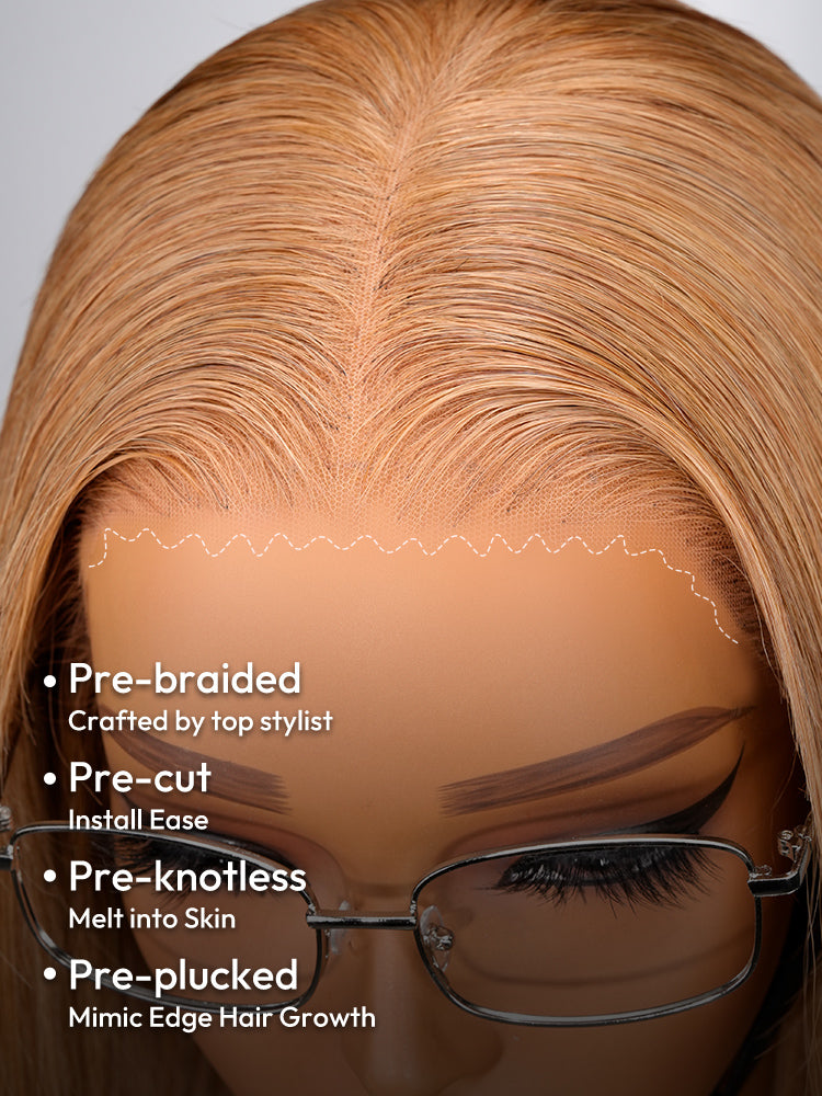 Casse Noisette - Brun Doré │Lace Frontal Swiss 13x6 │ Cheveux Japonais Vierges