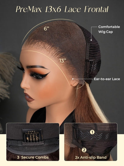 Kaelisse Glow │ Lace Frontal 13x6 │Densité 180% │Cheveux Vierges Brésiliens