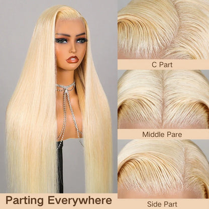 Vanilla - Blond Platine Racines Naturelles │ Lace Frontal 13x6 │  Cheveux Japonais Vierges