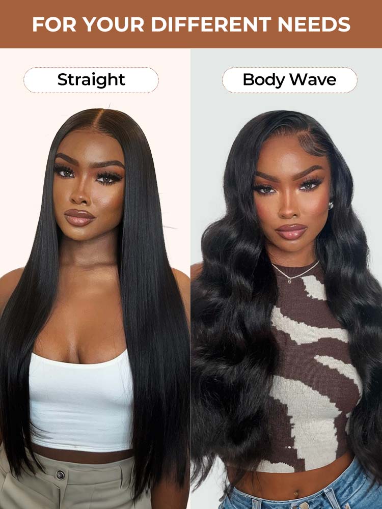 Perruques à rayure à nœuds simples Max 13x5 HD Lace Front 300 % Cheveux humains Vierges Haute Densité