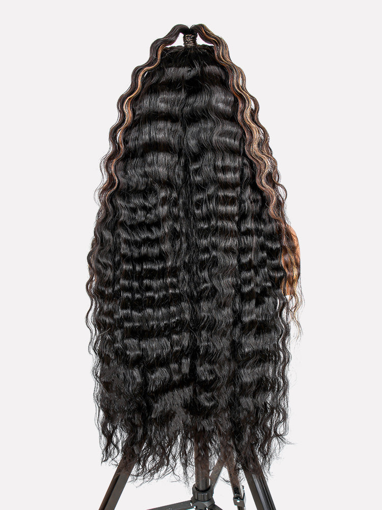 Mystique - Curly Tresses Tissés Main │HD Lace Frontal  13x6 │Cheveux Vierges Brésiliens