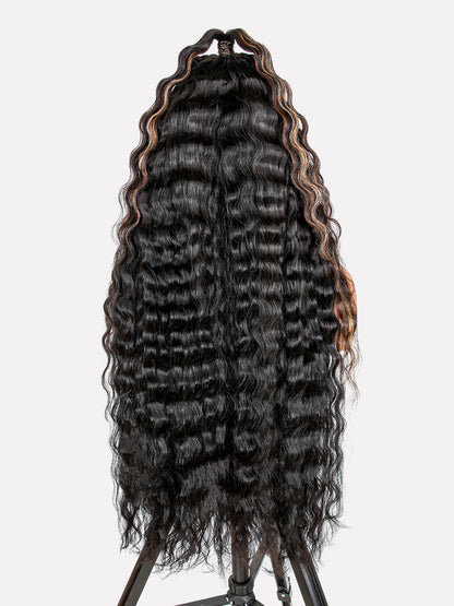 Mystique - Curly Tresses Tissés Main │HD Lace Frontal  13x6 │Cheveux Vierges Brésiliens
