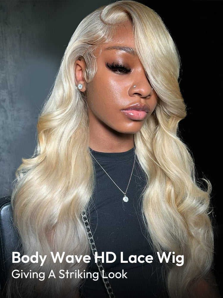 Albâtre - Blond Platine 613 │Lace Frontal 13x6 │ Cheveux Vierges Japonais