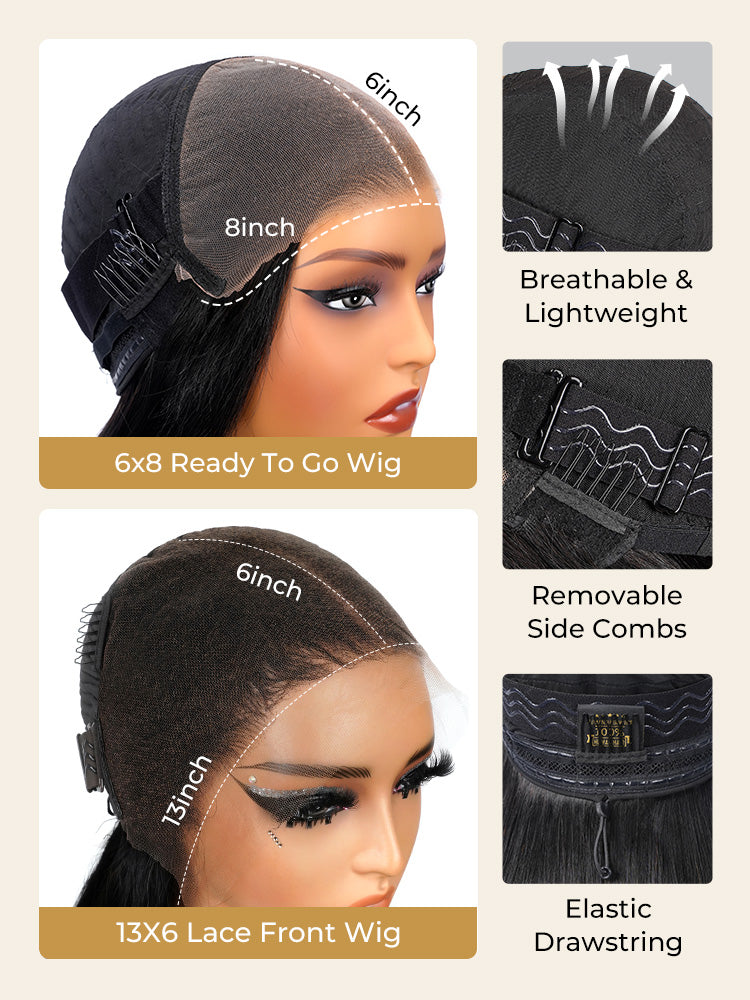 Perruque en dentelle HD HD Skin Blonde Ash Highlight avec couches haute densité