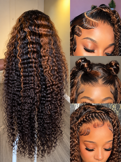 Satin Noir  - Body Wave Cheveux Brésiliens Vierges I Pré-Epilée 180% │ Lace Front 13x4