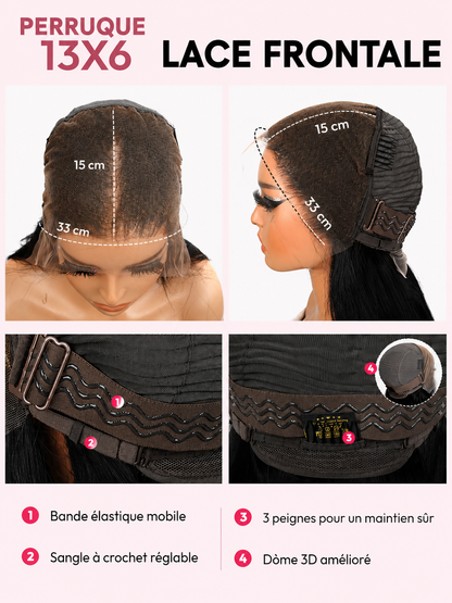 Solstice - Brown & Golden Blonde Streaks │ 13x6 HD Lace │ Malaysian Virgin Hair