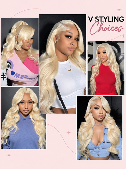 Icône - Blond Platine 613 │Lace Frontal 13x4 HD │ Cheveux Japonais Vierges