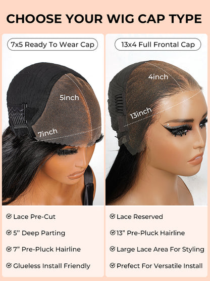 Perruques de cheveux humains brun foncé Alipearl Skin Melt HD Front