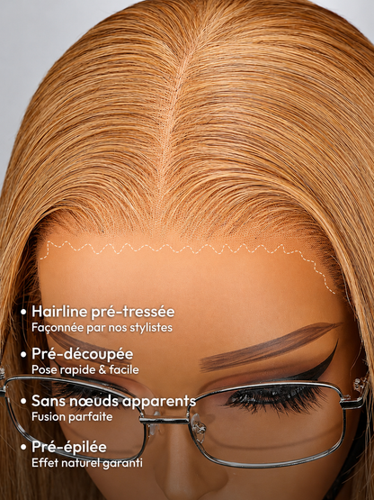 Nutcracker - Golden Brown │Lace Frontal Swiss 13x6 │ Japanese Virgin Hair