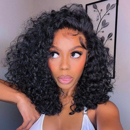 Tempête - Kinky Curly Noir Naturel Volumineuse │ Closure HD 7x5 │ Cheveux Japonais Vierges
