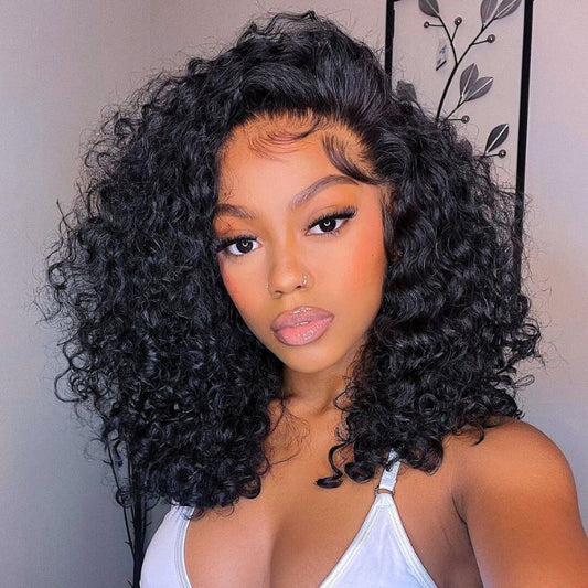 Tempête - Kinky Curly Noir Naturel Volumineuse │ Closure HD 7x5 │ Cheveux Japonais Vierges