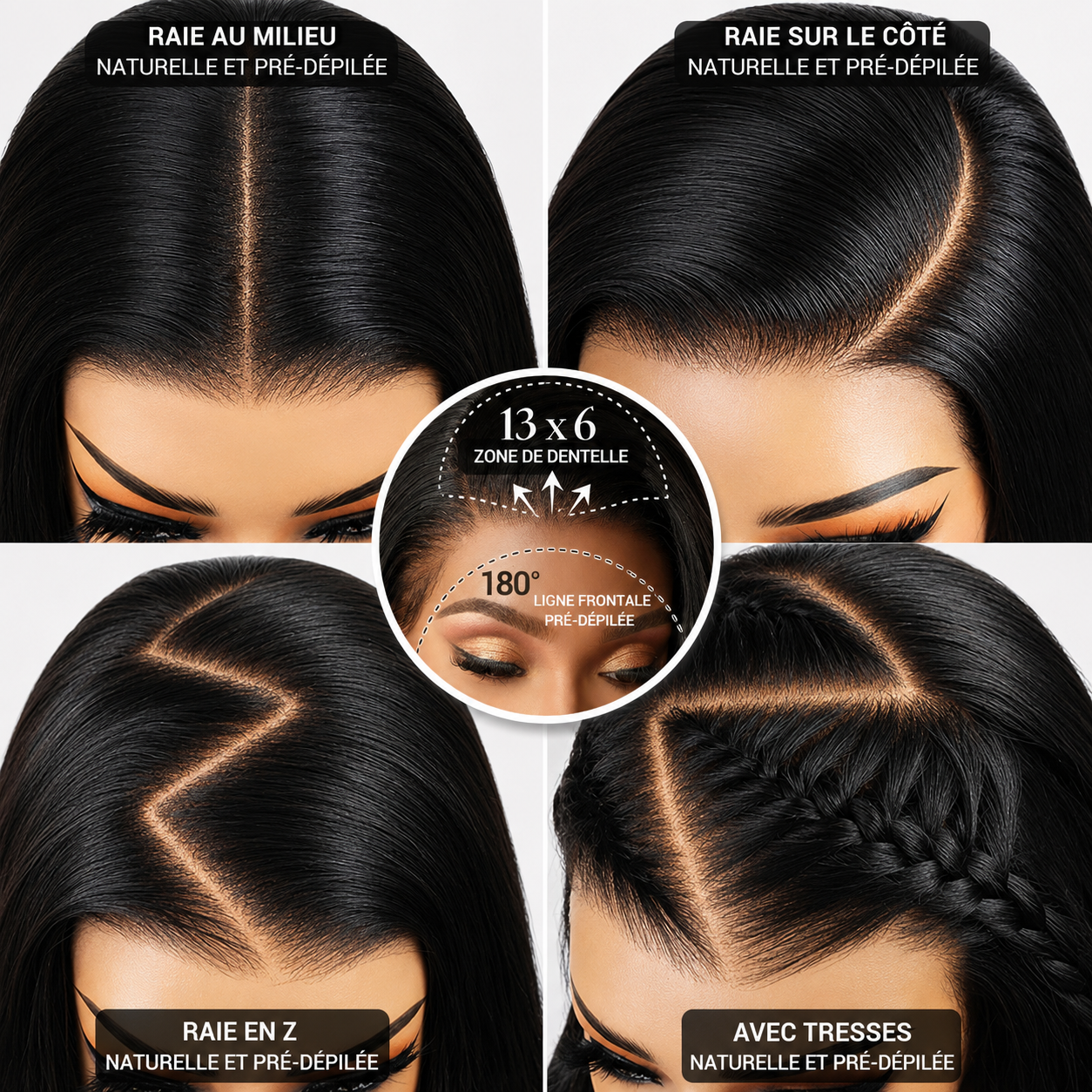 Kaelisse Glow │ Lace Frontal 13x6 │Densité 180% │Cheveux Vierges Brésiliens