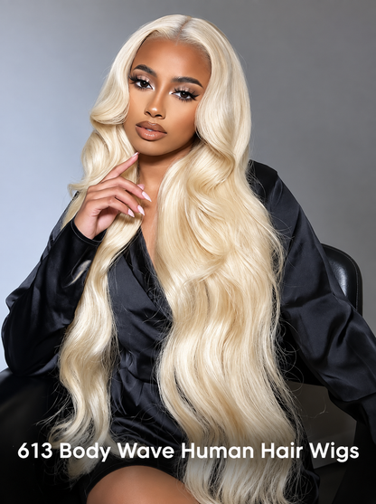 Icône - Blond Platine 613 │Lace Frontal 13x4 HD │ Cheveux Japonais Vierges