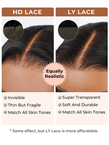 Perruques de cheveux humains brun foncé Alipearl Skin Melt HD Front