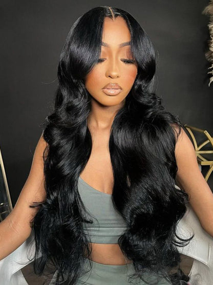 Midnight - Long Straight I 13x4 Lace Front Indian Hair I 180% Density Transparent Lace