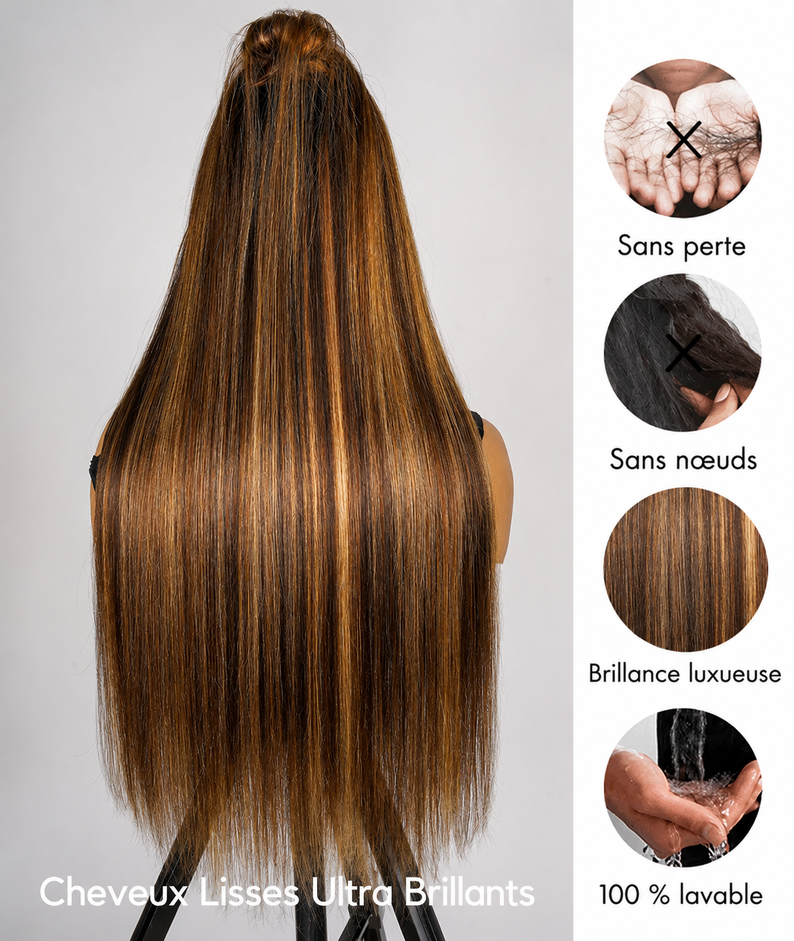 Mermaid - Frosted Blonde │ 13x6 Swiss Lace Frontal │ Virgin Brazilian Hair