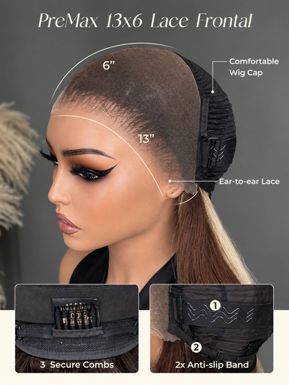 Kaelisse Glow │ Lace Frontal 13x6 │Densité 180% │Cheveux Vierges Brésiliens
