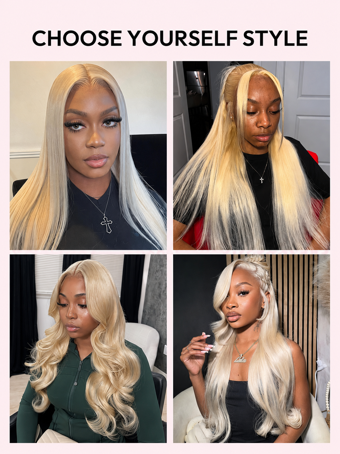 Albâtre - Blond Platine 613 │Lace Frontal 13x6 │ Cheveux Vierges Japonais