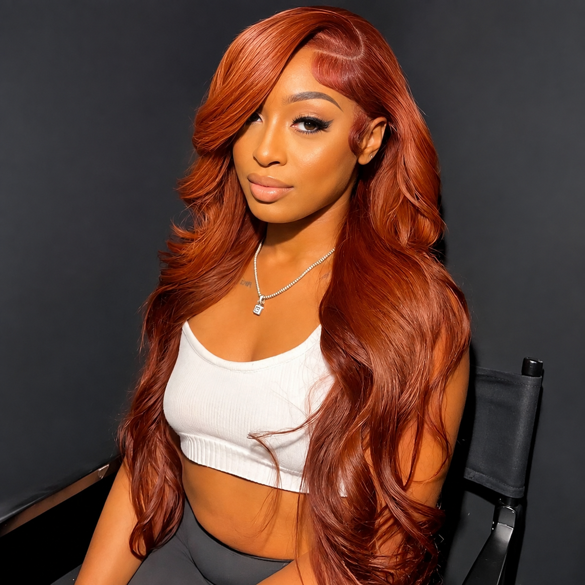 Voluminous Long Coral Pink Wig │7x5 HD Closure │Japanese Virgin Hair