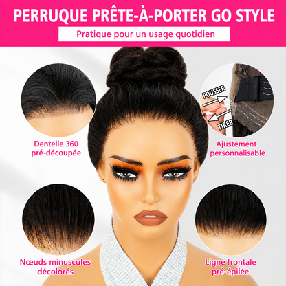 Crown - Voluminous Curly Bun │HD 360° Lace Frontal │Indian Virgin Hair