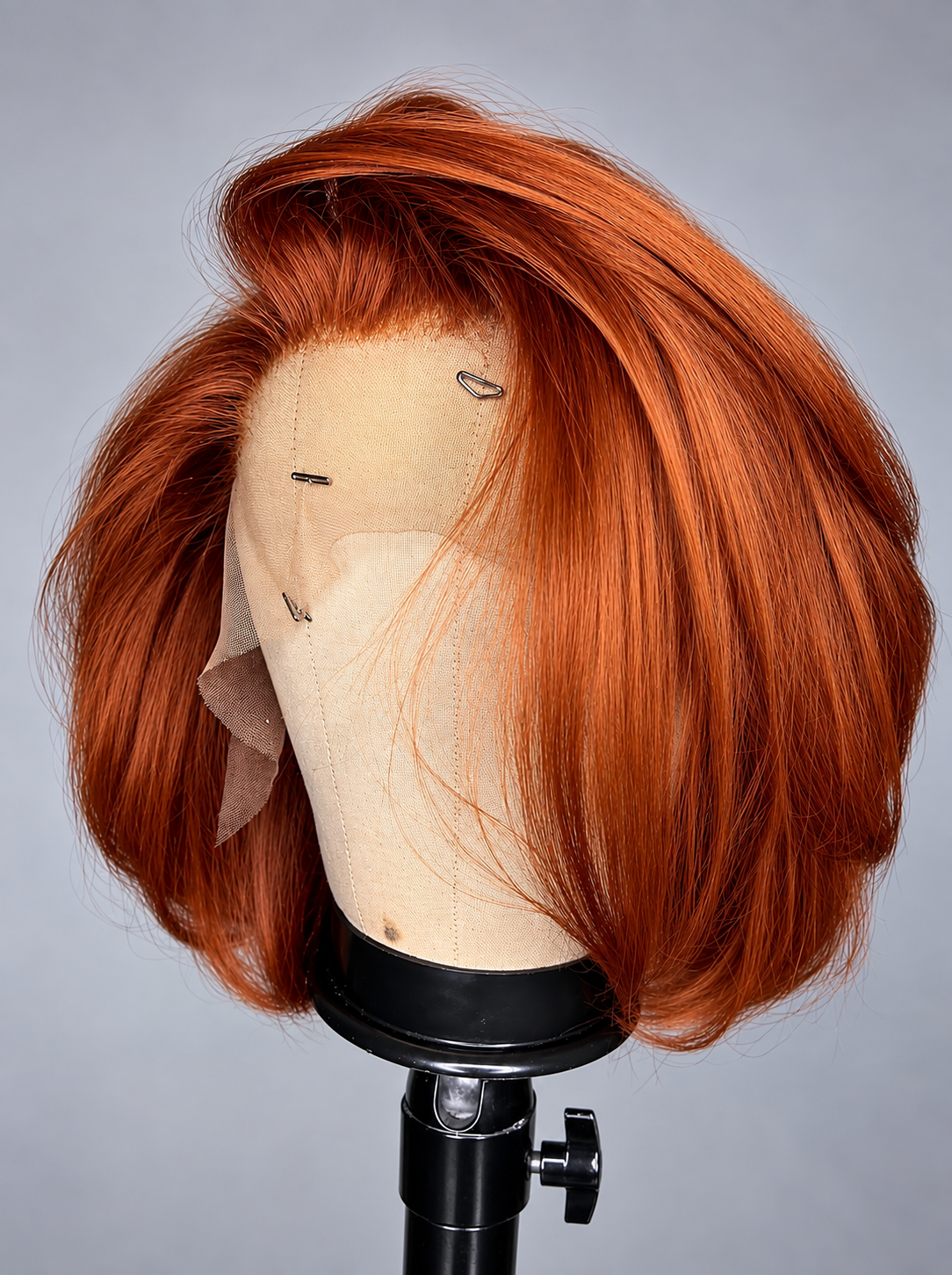 Braise – Bob Glamour Roux Acajou | 100% Cheveux Vierges Brésiliens