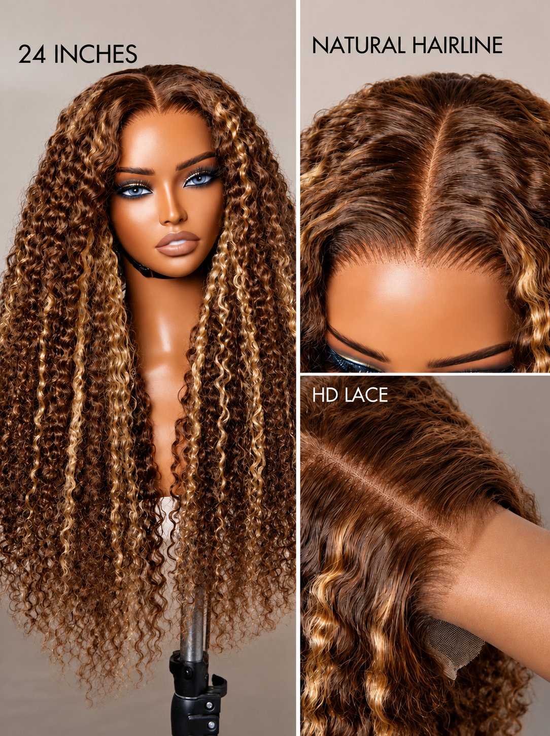 Celeste - Perruque Cheveux Humains Péruviens Sans Colle │ Lace Front 13x6 HD