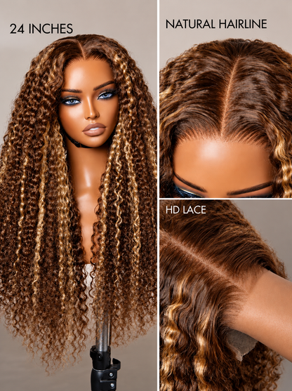 Celeste - Perruque Cheveux Humains Péruviens Sans Colle │ Lace Front 13x6 HD