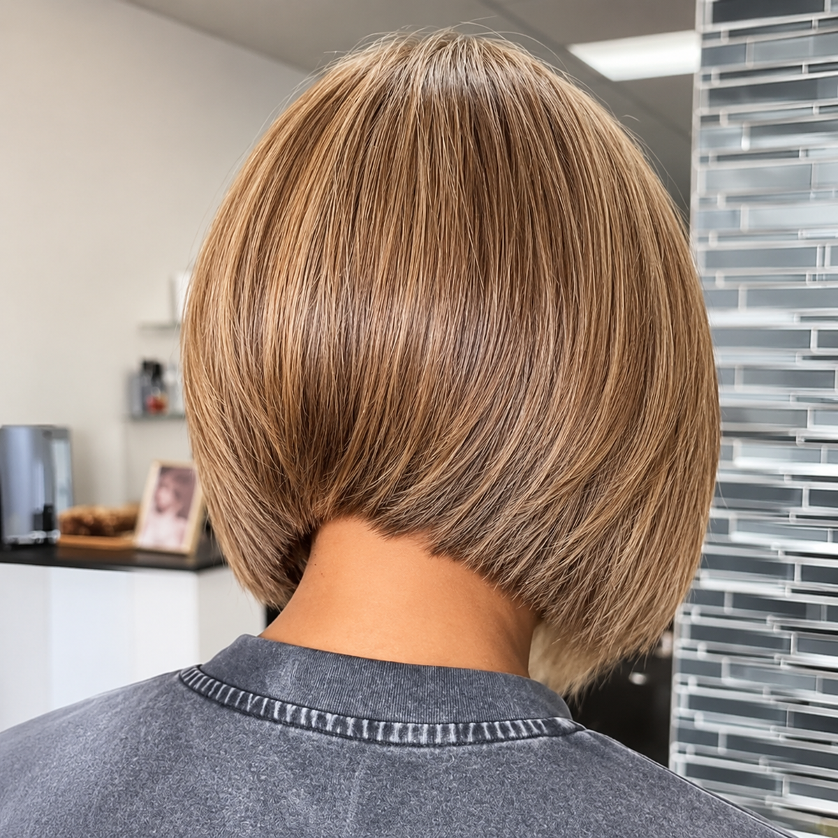 Frosted - Smooth Straight Plunging Bob │13x4 HD Lace │Japanese Virgin Hair