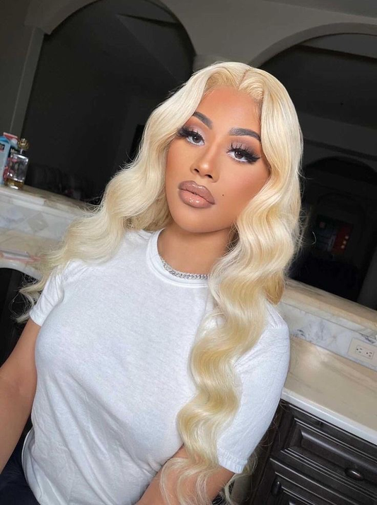 Snow Queen │Brazilian Hair Blonde Waves 13x4 HD │Pre-plucked Virgin Malaysian Hair