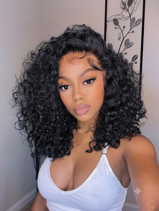 Tempête - Kinky Curly Noir Naturel Volumineuse │ Closure HD 7x5 │ Cheveux Japonais Vierges