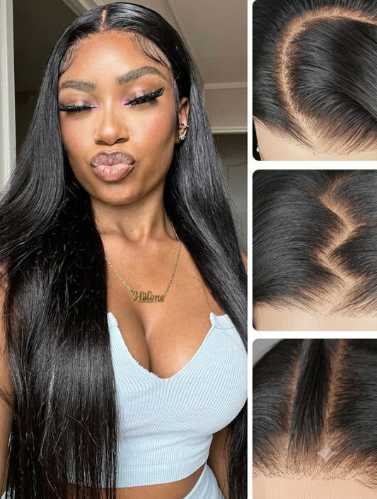 Perruque Cendre - Ondulée Body Wave │ Tulle Transparent 13x4 │ Cheveux Japonais Vierges