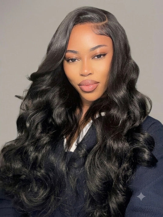 Perruque Obsidienne - Ondulé Body Wave │ Tulle HD 13x4 │ Cheveux Humains Indiens Vierges