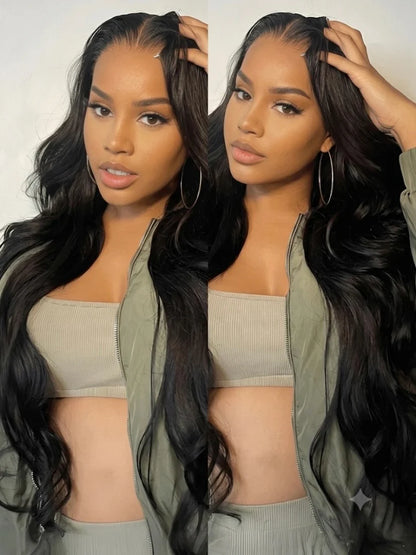 Vagabonde - Natural Black Body Wave │13x4 Swiss Lace │ Japanese Virgin Hair