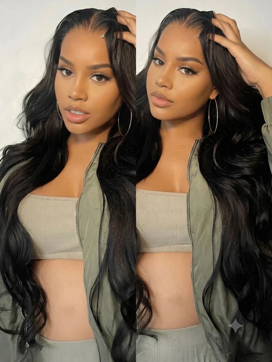Vagabonde - Body Wave Noir Naturel │Swiss Lace 13x4 │ Cheveux Vierges Japonais