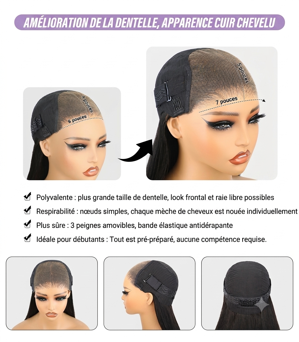 Anastasia Perruque Body Wave │ Lace Front 7x5 │ Cheveux Vierges Brésiliens