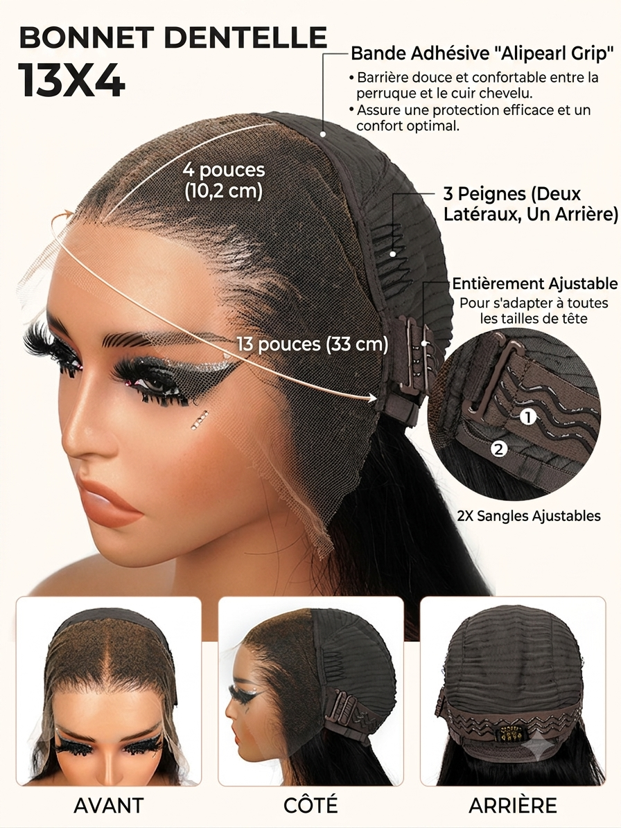 Anita - Body Wave │ Tulle Lace Front 13x4 │ Cheveux Vierges Brésiliens