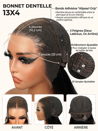 Anita - Body Wave │ Tulle Lace Front 13x4 │ Cheveux Vierges Brésiliens
