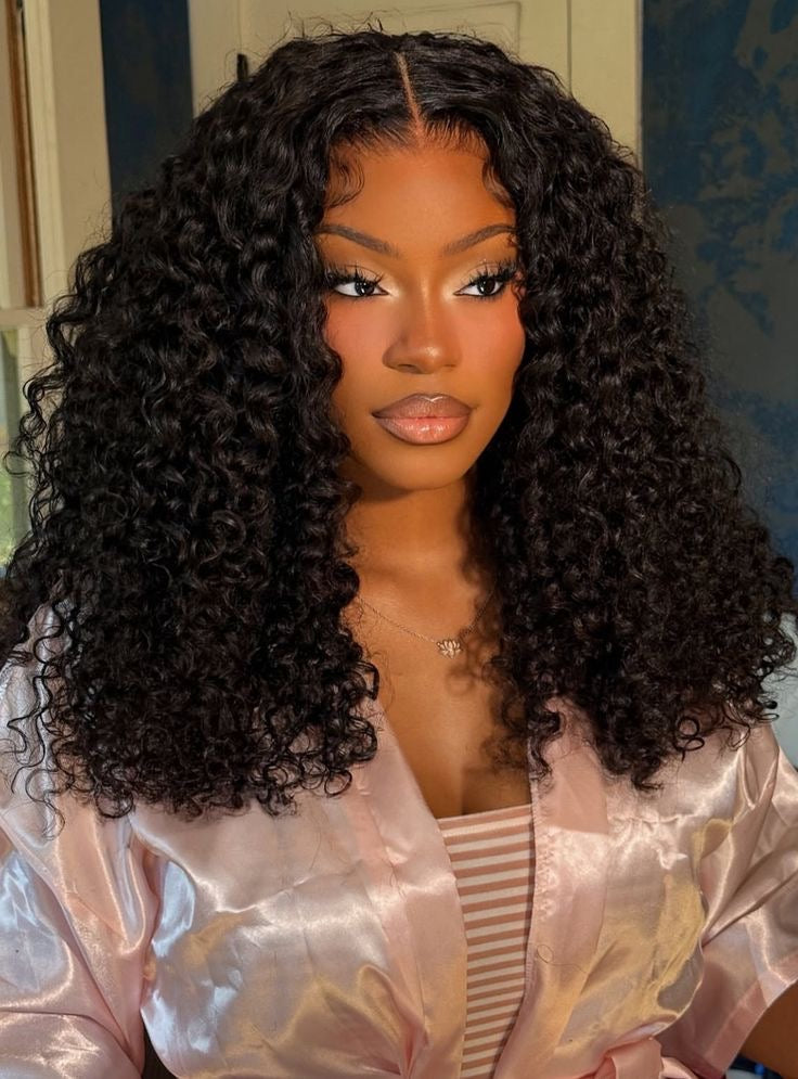 Tempête - Kinky Curly Noir Naturel Volumineuse │ Closure HD 7x5 │ Cheveux Japonais Vierges