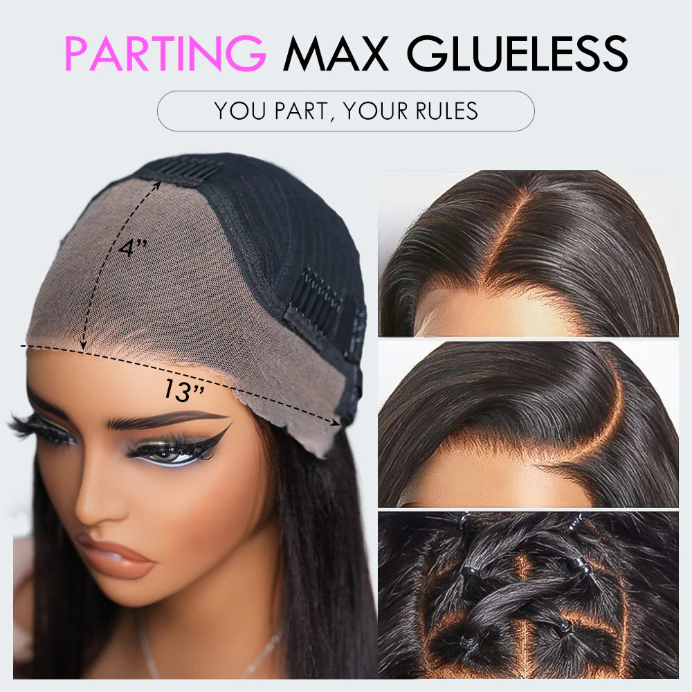Braise - Bob Court Roux Acajou │Tulle HD 13x4 │Cheveux Vierges Brésiliens