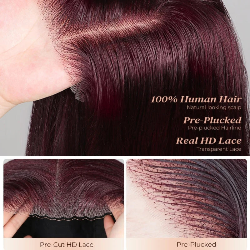 La Divine I Frontale en Dentelle 13x4 Densité 180% │ Cheveux Humains Indiens Vierges