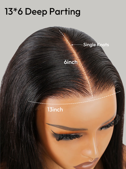 Volupté - Wavy Noir Glamour │ Lace Frontal HD 13x6 │ Cheveux Vierges Malaysiens