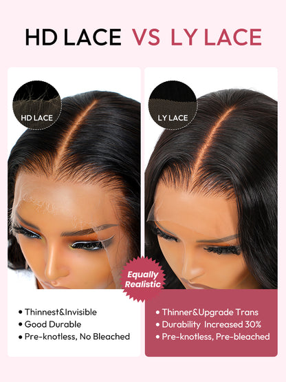 Saphir - Bob Carré Lisse │Lace Frontal 13x4 HD │Cheveux Malaisiens Vierges