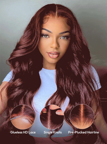 Quartz Rosé Wave │Frontale Swiss Lace Frontal 13x4 │Cheveux Malaisiens Vierges
