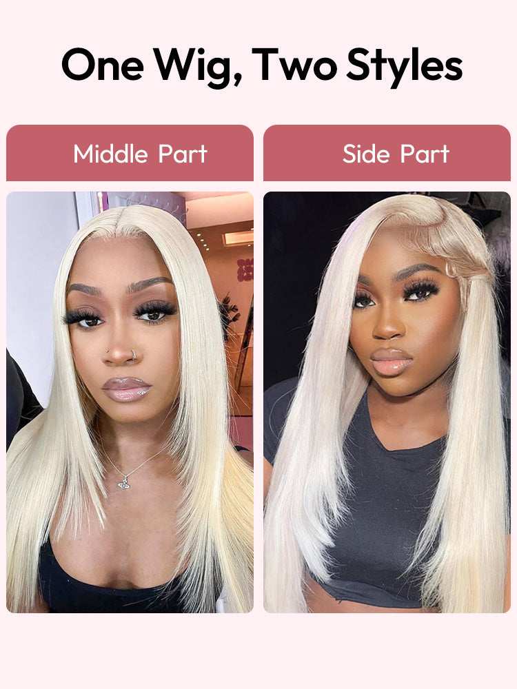 Starlett - Effilée Blond Platine │ Lace Premium 13x6 │ Cheveux Vierges Brésiliens