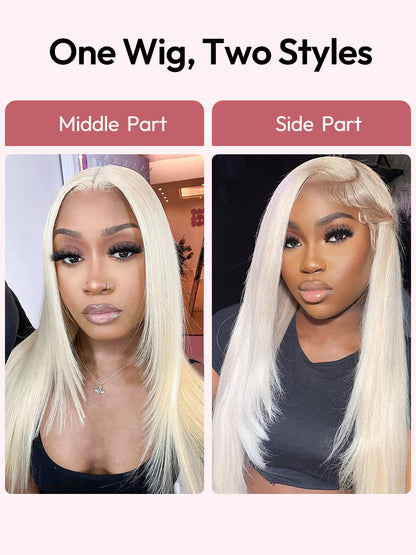 Starlett - Effilée Blond Platine │ Lace Premium 13x6 │ Cheveux Vierges Brésiliens