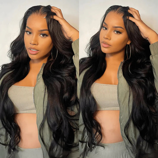Vagabonde - Body Wave Noir Naturel │Swiss Lace 13x4 │ Cheveux Vierges Japonais