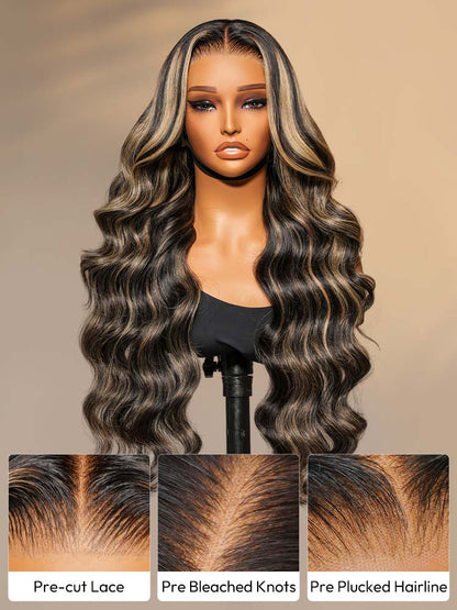 Caramelo - Closure Transparente 13x6 │Cheveux Vierges Indiens