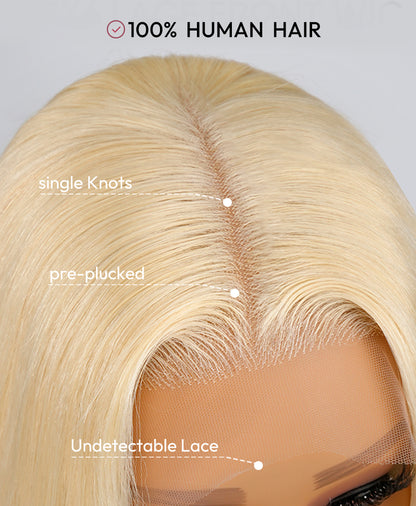 Starlett - Effilée Blond Platine │ Lace Premium 13x6 │ Cheveux Vierges Brésiliens