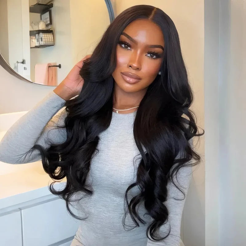 Vagabonde - Body Wave Noir Naturel │Swiss Lace 13x4 │ Cheveux Vierges Japonais