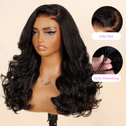 Perruque Obsidienne - Ondulé Body Wave │ Tulle HD 13x6 │ Cheveux Humains Indiens Vierges